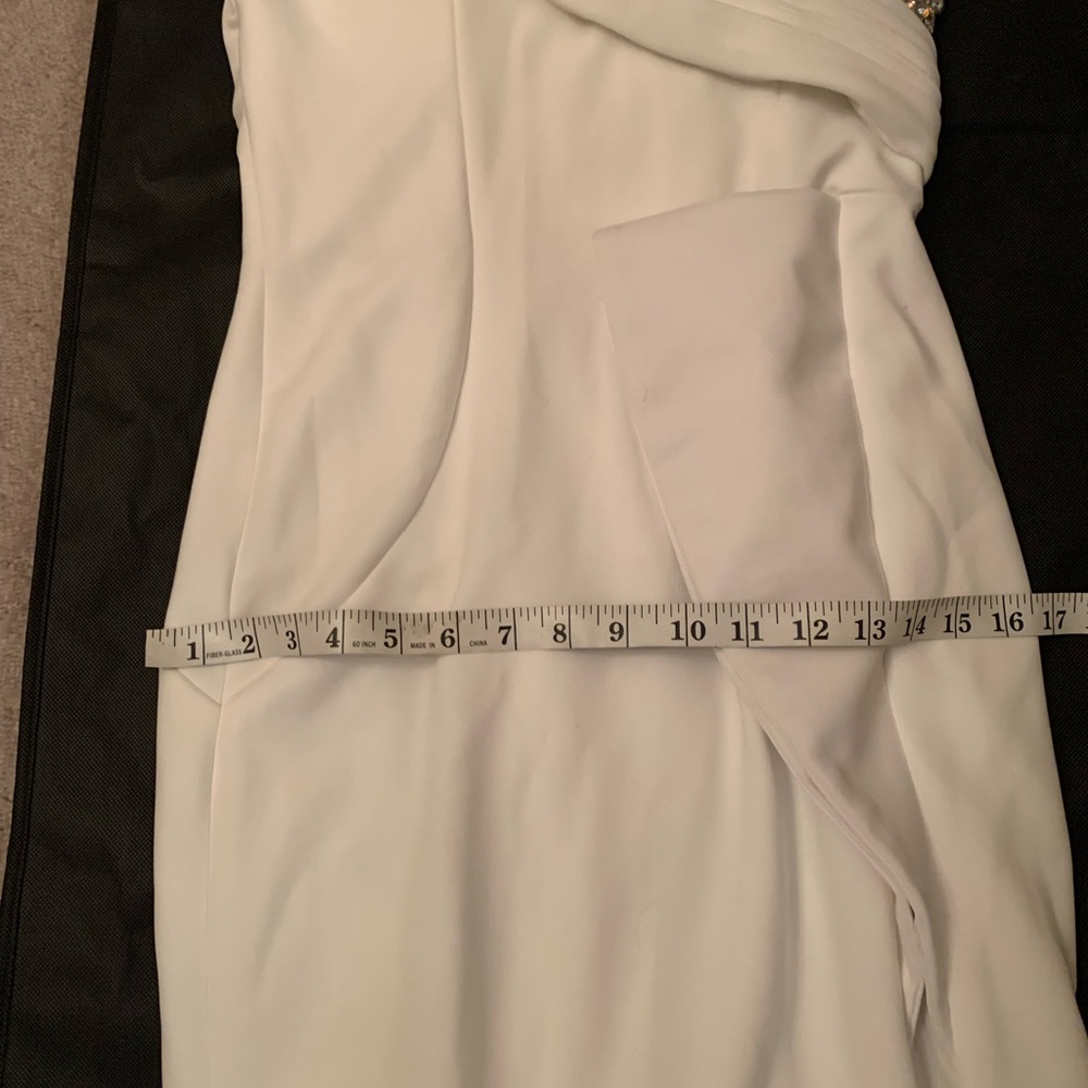 Jovani White Gown size 8 style number 09045 - Picture 10 of 16